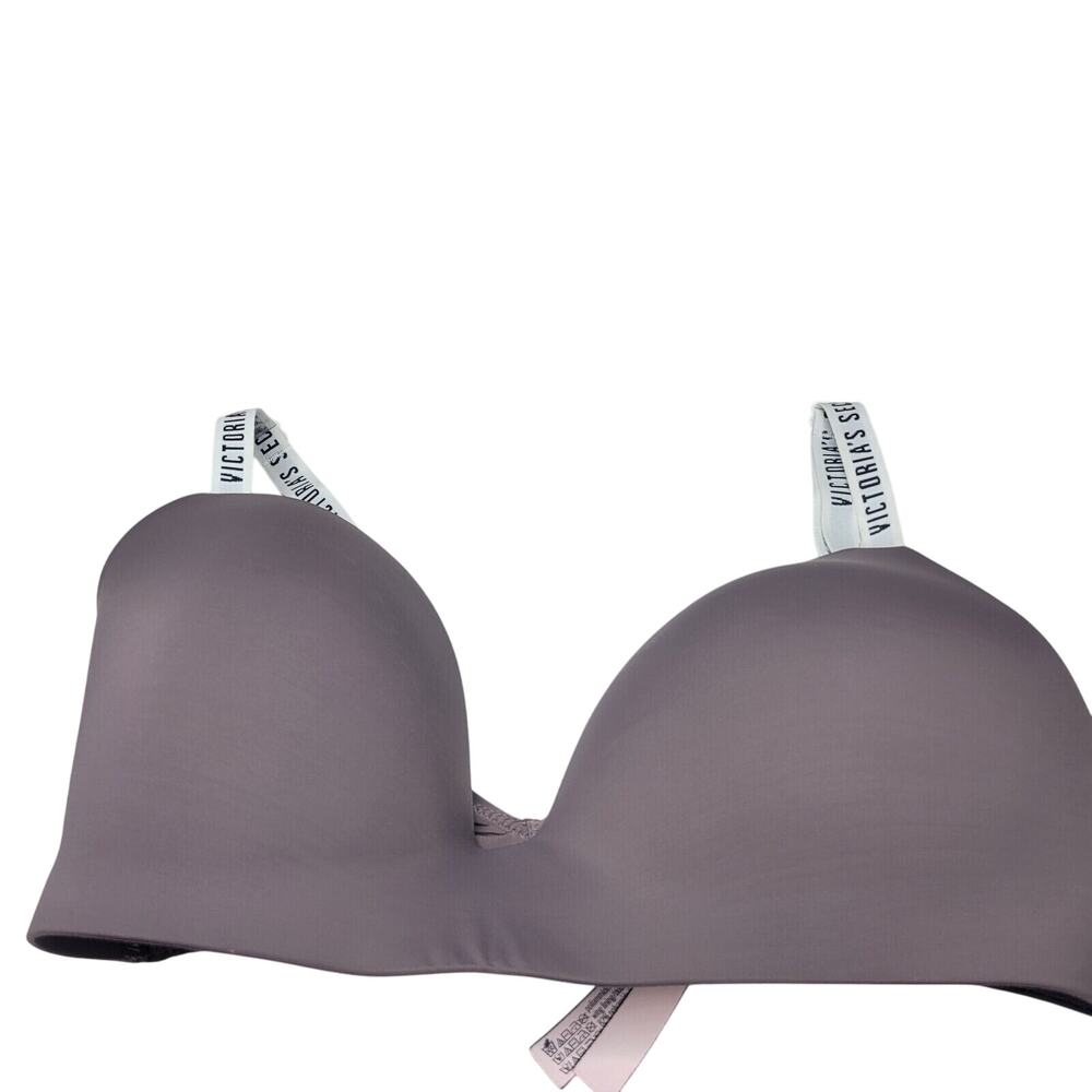 Victoria’s Secret Purple T Shirt Lightly Lined Wireless Bra Sz 34DD GUC